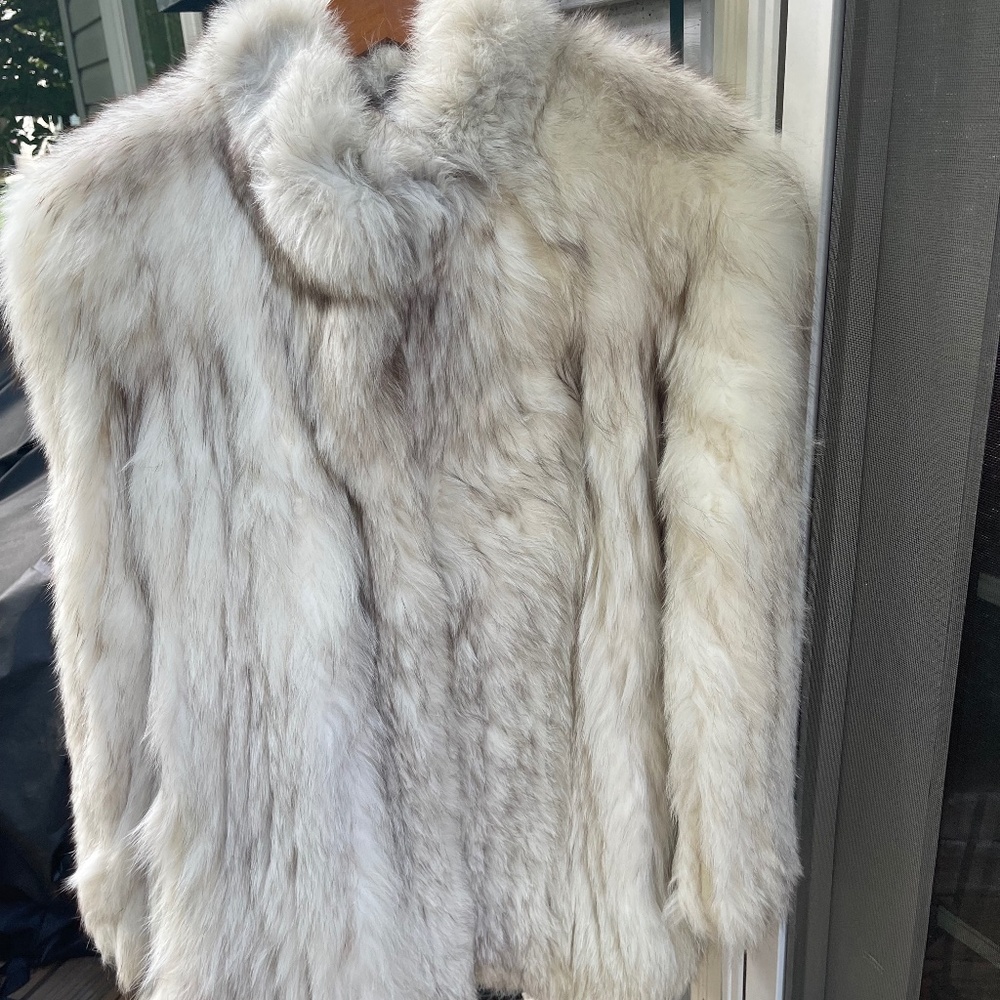 Ladies blue fox jacket